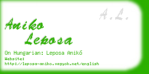 aniko leposa business card
